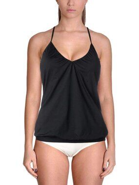 Laundry by Shelli Segal Women's Zahara Blouson Beaded Swim Tankini Sz: NWOT